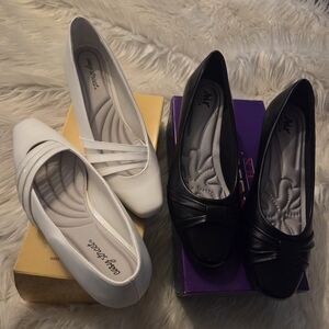Chic Black and White Women's Flats